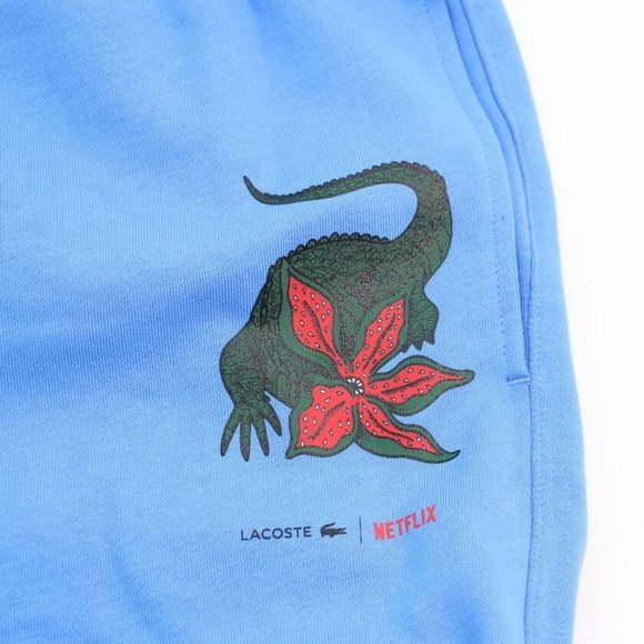 Stranger Things x Lacoste Sweatpants Men's Size 5 L Netflix Organic Cotton New - Picture 14 of 15